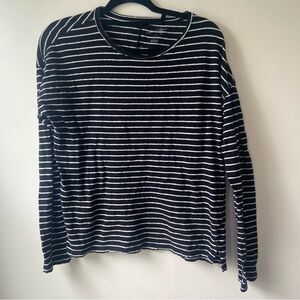 Universal Thread Black and White Striped Top